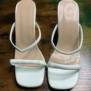 White Strappy Sandals